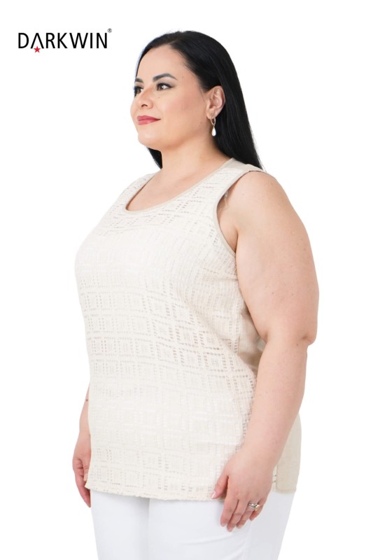 9604 CNG BLUZ BEIGE - Thumbnail