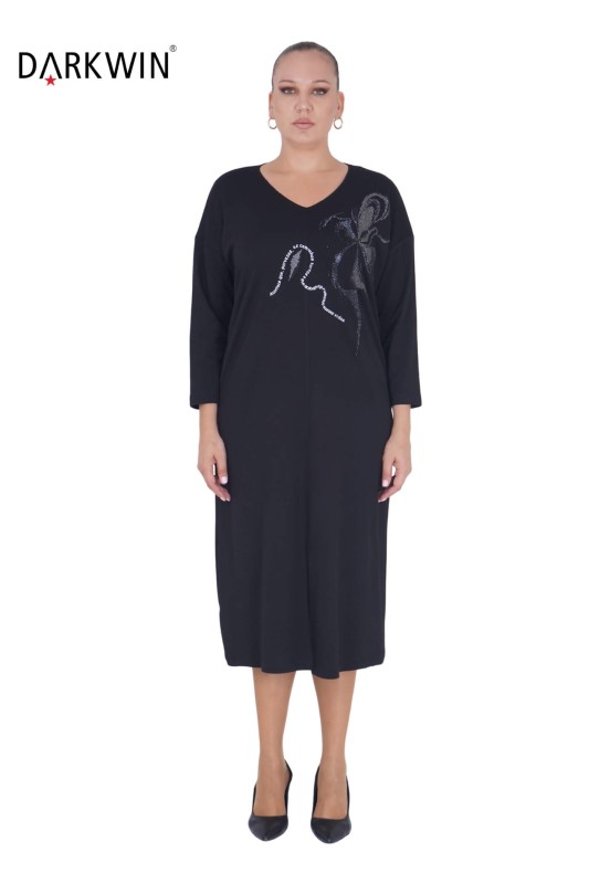 9610 DARKWIN ELBİSE SIYAH - DARKWIN (1)