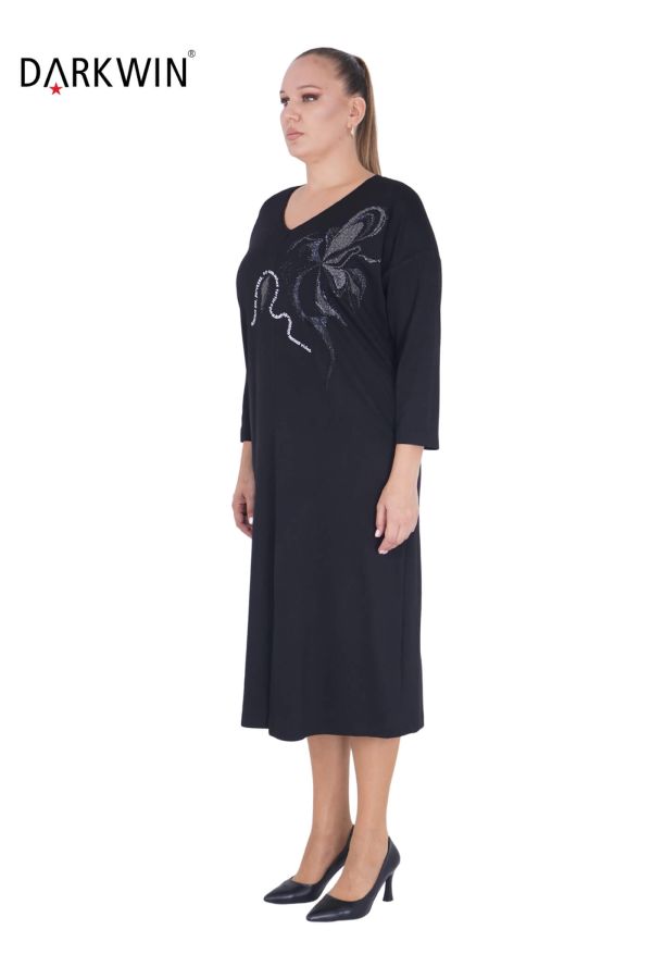 9610 DARKWIN ELBİSE SIYAH - 4