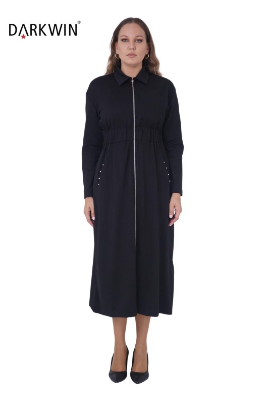 9616 DARKWIN ELBİSE SIYAH - Darkwin