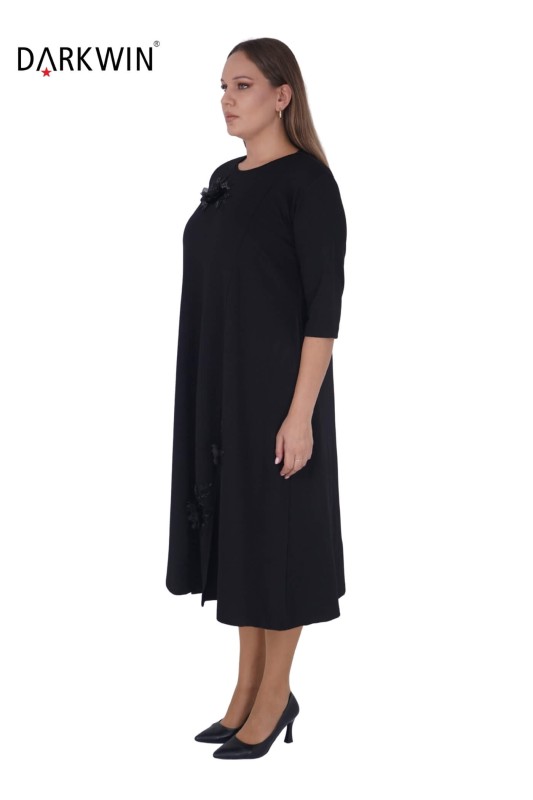 9636 DARKWIN ELBİSE SIYAH - Darkwin (1)