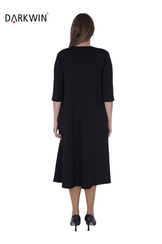 9636 DARKWIN ELBİSE SIYAH - 3