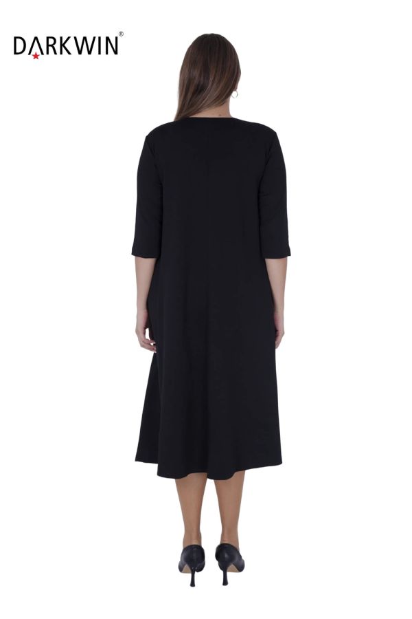 9636 DARKWIN ELBİSE SIYAH - 3