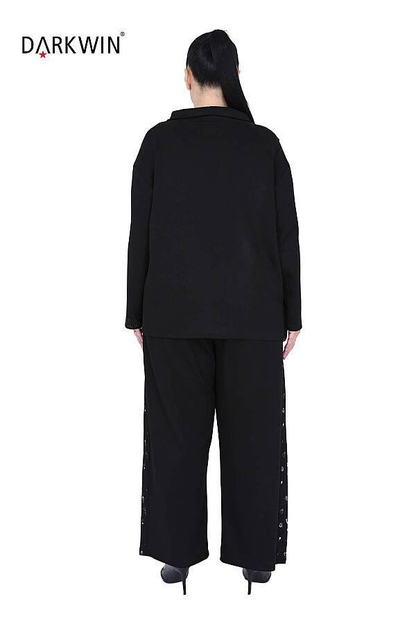 9647 DARKWIN BLUZ-PANTOLON SIYAH - 5