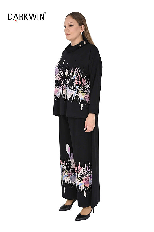 9666 DARKWIN BLUZ-PANTOLON SIYAH - DARKWIN (1)