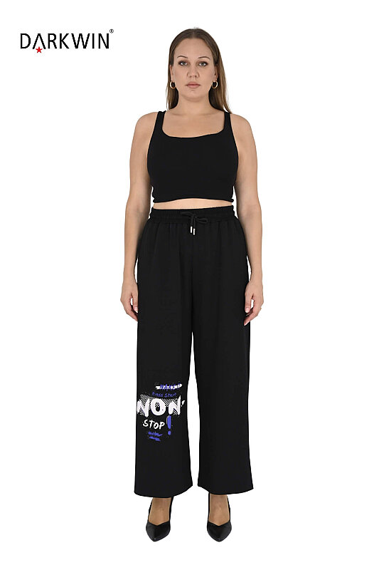 9668 DARKWIN BLUZ-PANTOLON SIYAH - 6