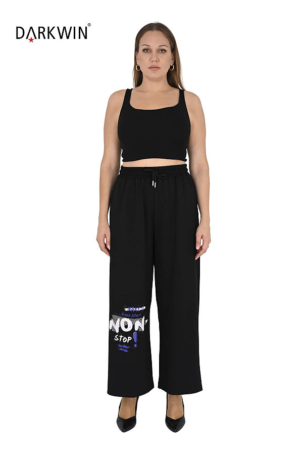 9668 DARKWIN BLUZ-PANTOLON SIYAH - 6