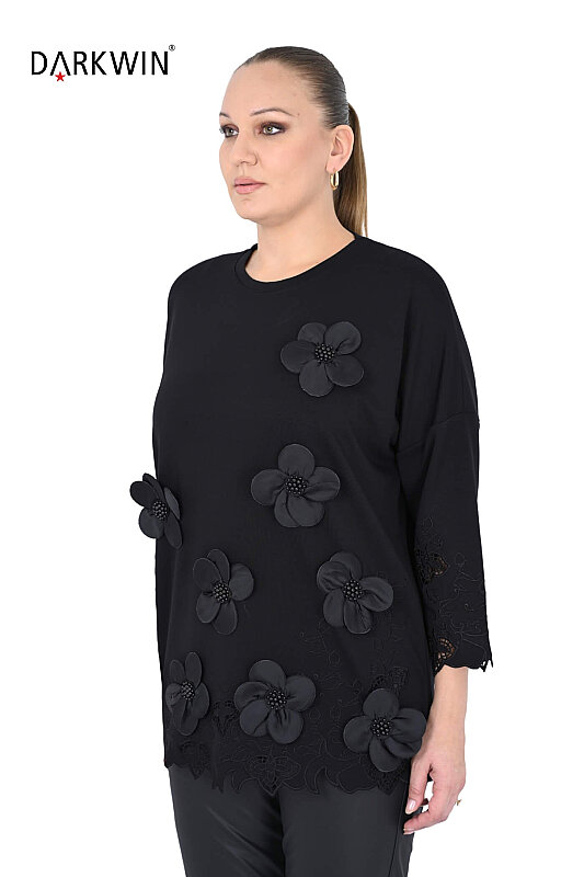 9681 DARKWIN TUNİK SIYAH - Darkwin (1)