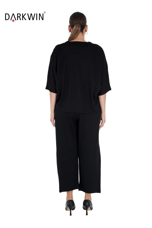 9700 DARKWIN BLUZ-PANTOLON SIYAH - Thumbnail