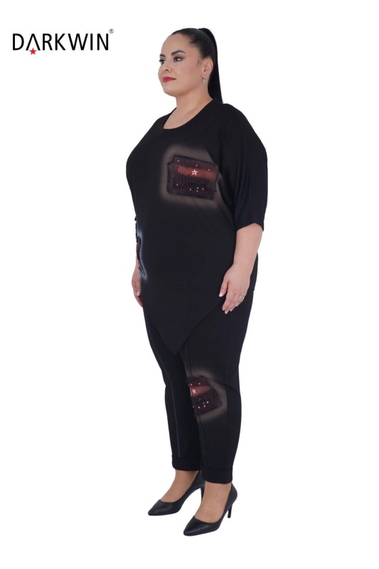DARKWIN - 9704 DARKWIN BLUZ-PANTOLON SIYAH (1) DARKWIN - 9704 DARKWIN BLUZ-PANTOLON SIYAH (1)