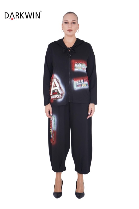 DARKWIN - 9705 DARKWIN BLUZ-PANTOLON SIYAH DARKWIN - 9705 DARKWIN BLUZ-PANTOLON SIYAH