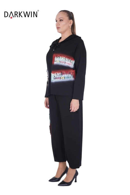 DARKWIN - 9705 DARKWIN BLUZ-PANTOLON SIYAH (1) DARKWIN - 9705 DARKWIN BLUZ-PANTOLON SIYAH (1)