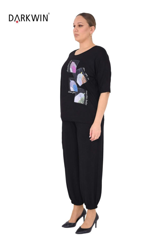 9705 DARKWIN BLUZ-PANTOLON SIYAH - DARKWIN (1)