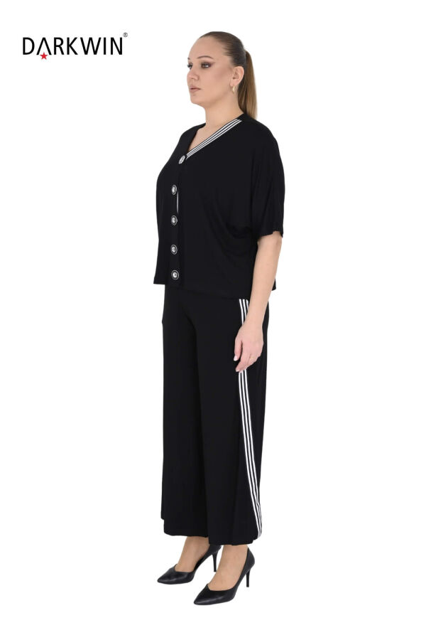 9706 DARKWIN BLUZ-PANTOLON SIYAH - 7
