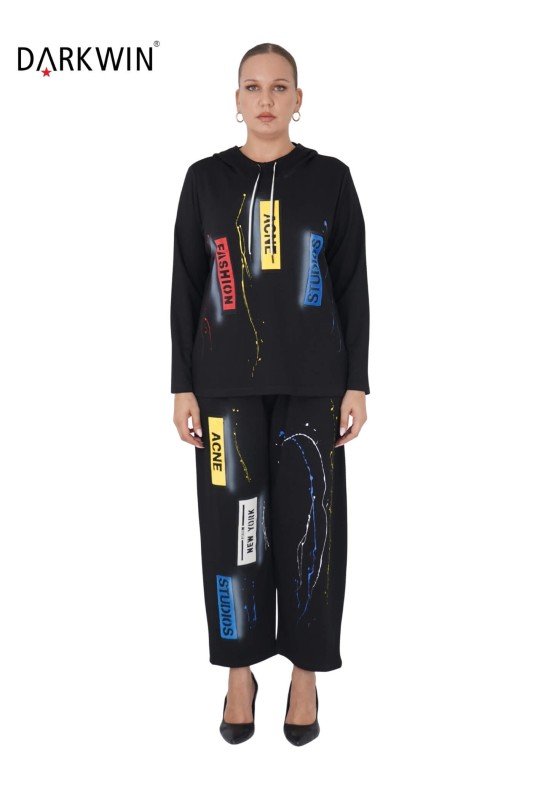 DARKWIN - 9706 DARKWIN BLUZ-PANTOLON SIYAH DARKWIN - 9706 DARKWIN BLUZ-PANTOLON SIYAH