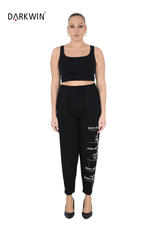 9707 DARKWIN BLUZ-PANTOLON SIYAH - 6