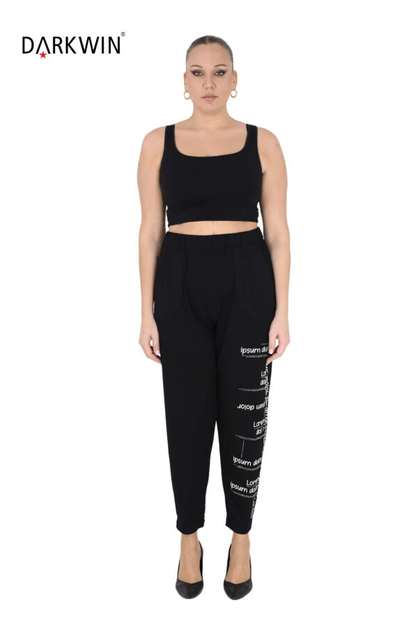 9707 DARKWIN BLUZ-PANTOLON SIYAH - 6