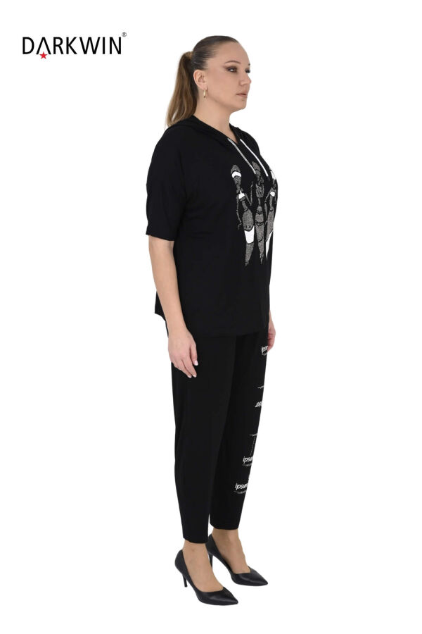 9707 DARKWIN BLUZ-PANTOLON SIYAH - 7