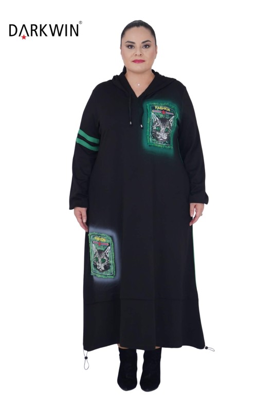 9707 DARKWIN ELBİSE SIYAH - DARKWIN