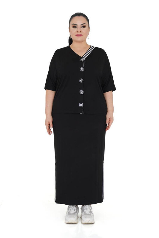 9708 DARKWIN BLUZ-ETEK SIYAH - DARKWIN