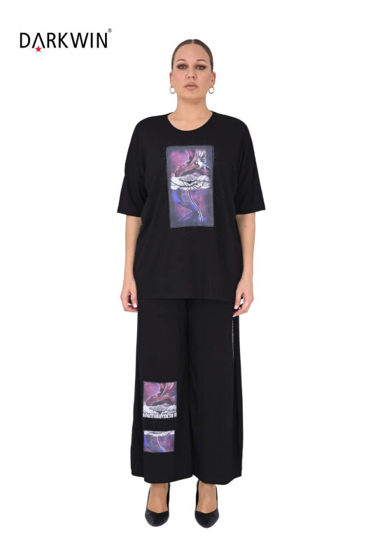 9721 DARKWIN BLUZ-PANTOLON SIYAH - DARKWIN (1)