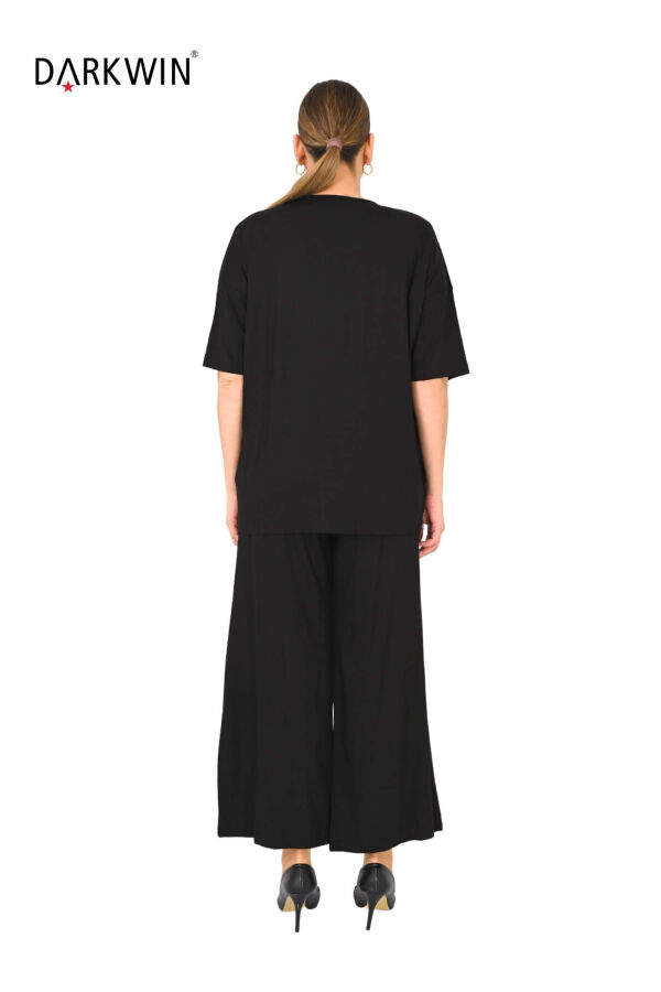 9721 DARKWIN BLUZ-PANTOLON SIYAH - 5