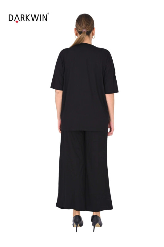 9721 DARKWIN BLUZ-PANTOLON SIYAH - 8