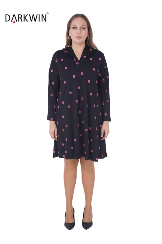 9721 DARKWIN ELBİSE FUSYA - DARKWIN