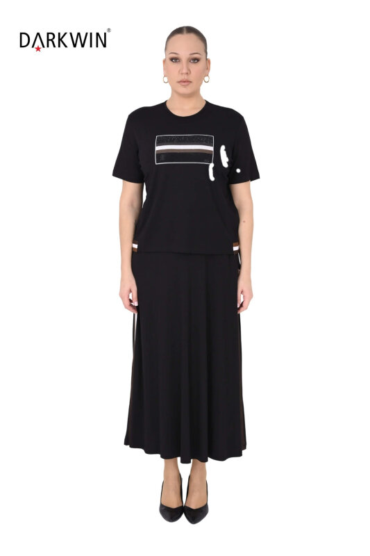 9723 DARKWIN BLUZ-ETEK SIYAH - DARKWIN