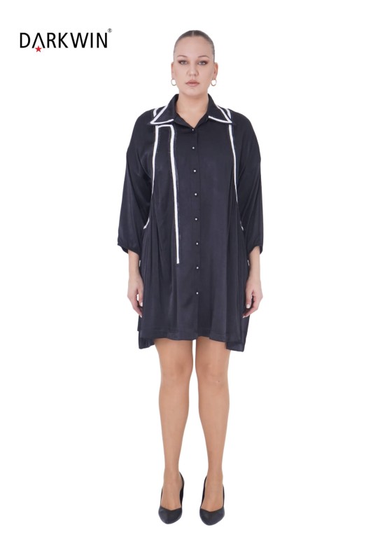 9728 DARKWIN GÖMLEK SIYAH - Darkwin