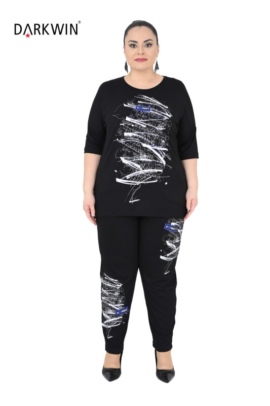 9752 DARKWIN TUNİK-PANTOLON SIYAH - DARKWIN (1)