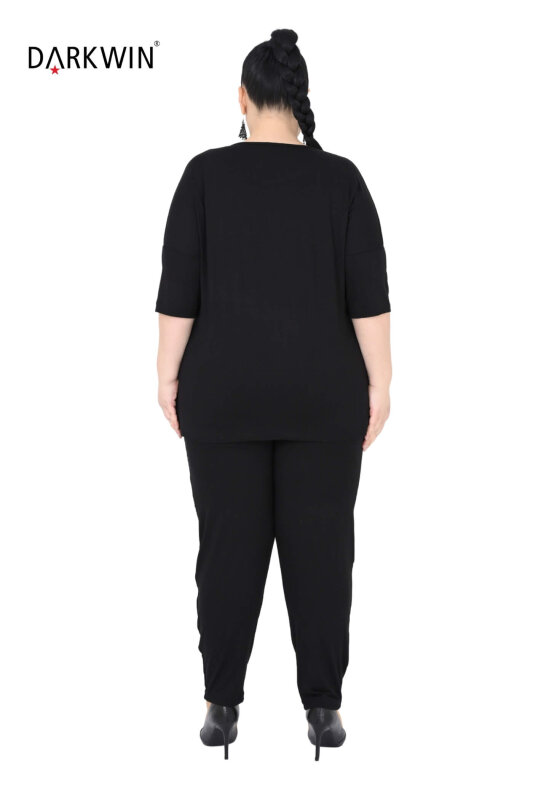 9752 DARKWIN TUNİK-PANTOLON SIYAH - 6