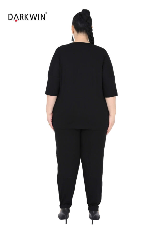 9752 DARKWIN TUNİK-PANTOLON SIYAH - 8