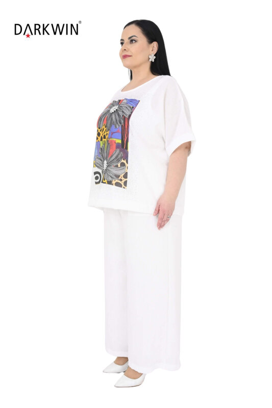 9762 DARKWIN BLUZ-PANTOLON BEYAZ - DARKWIN C (1)