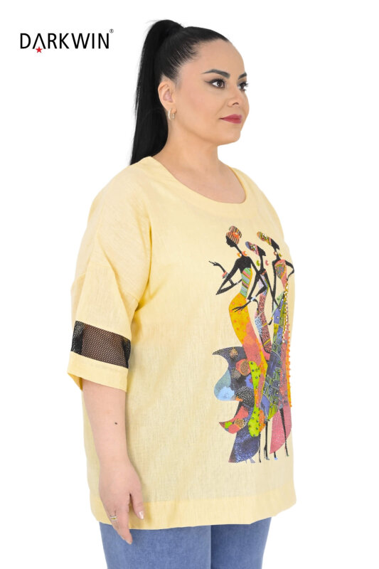 9766 DARKWIN TUNİK SARI - DARKWIN (1)