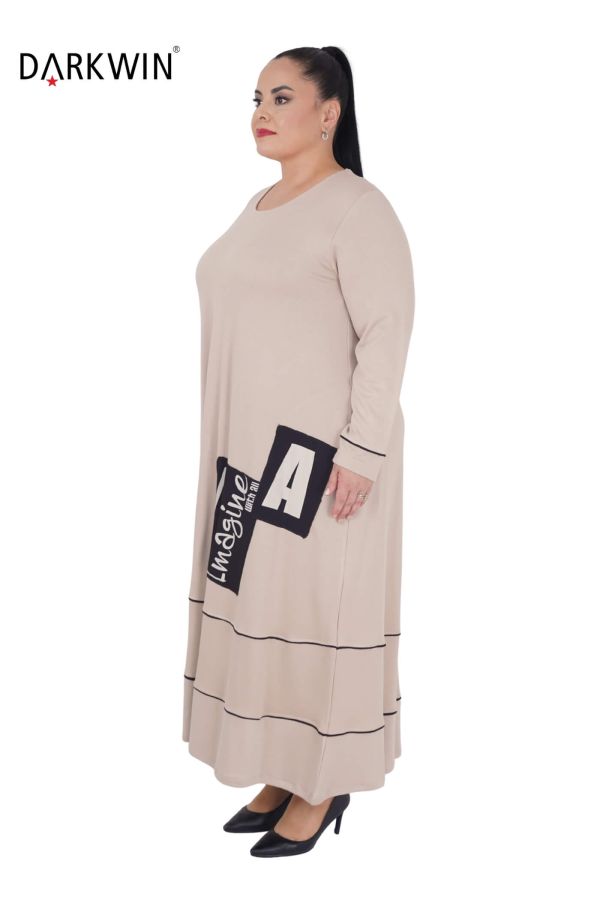 9801 DARKWIN ELBİSE BEJ - 2