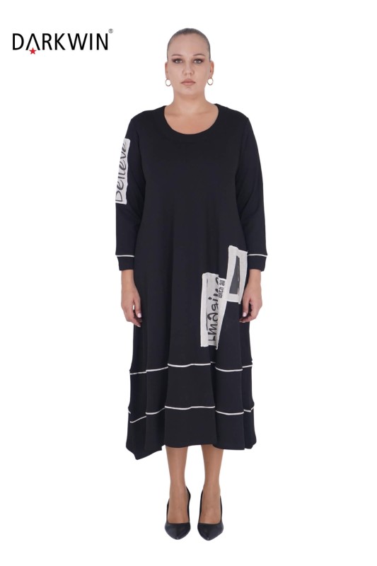 9801 DARKWIN ELBİSE SIYAH - DARKWIN