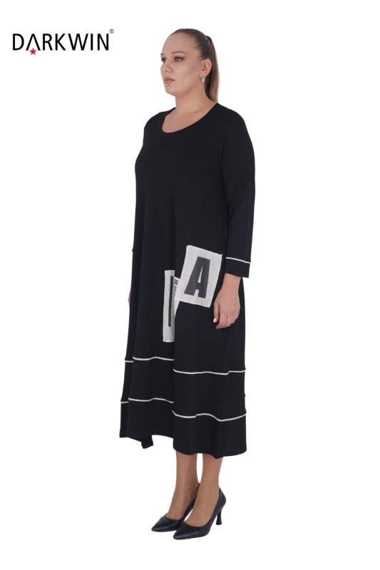 9801 DARKWIN ELBİSE SIYAH - DARKWIN (1)