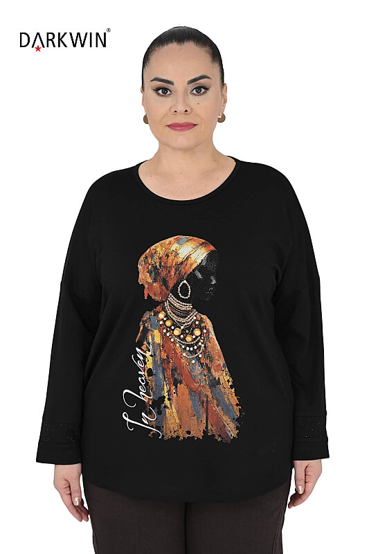 9812 DARKWIN BLUZ SIYAH - DARKWIN