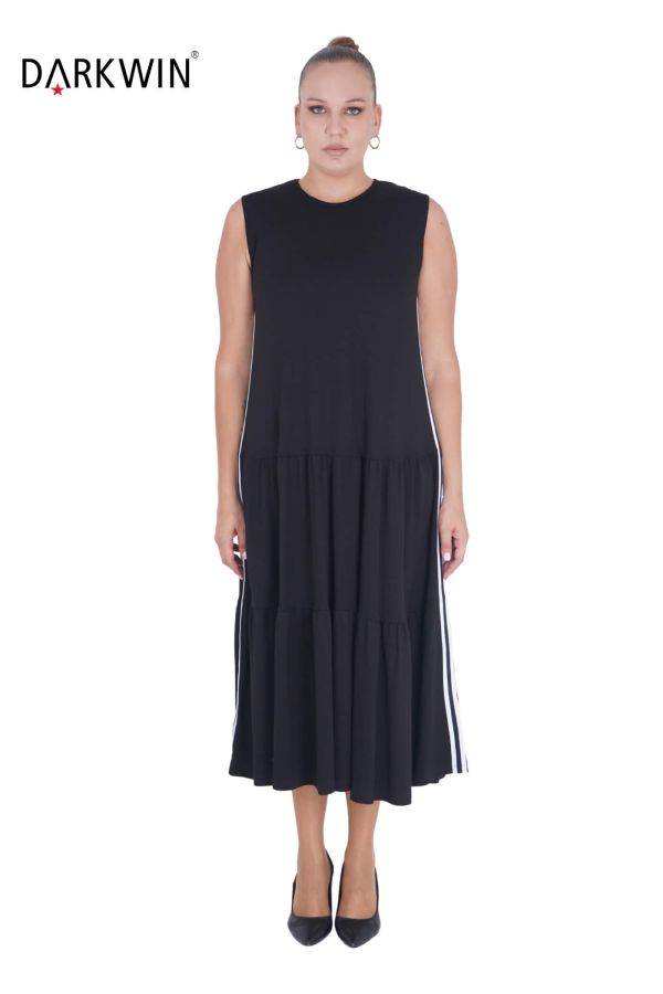 9814 DARKWIN ELBİSE-MONT SIYAH - 3