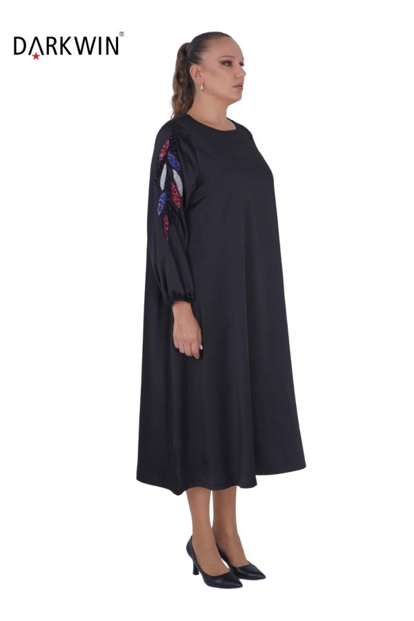 9829 DARKWIN ELBİSE SIYAH - 3