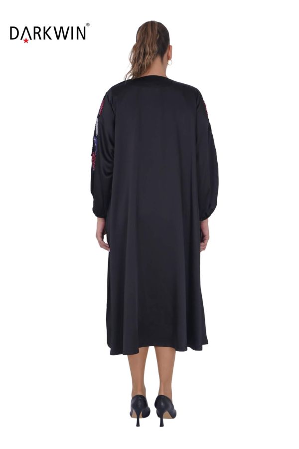 9829 DARKWIN ELBİSE SIYAH - 5