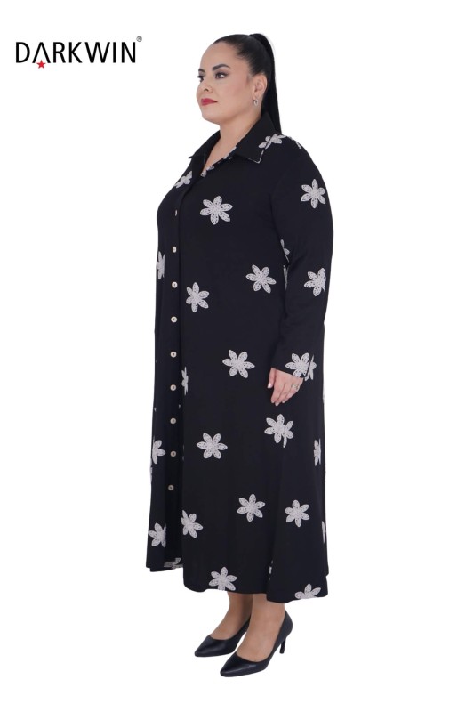 9833 DARKWIN ELBİSE SIYAH - Darkwin (1)