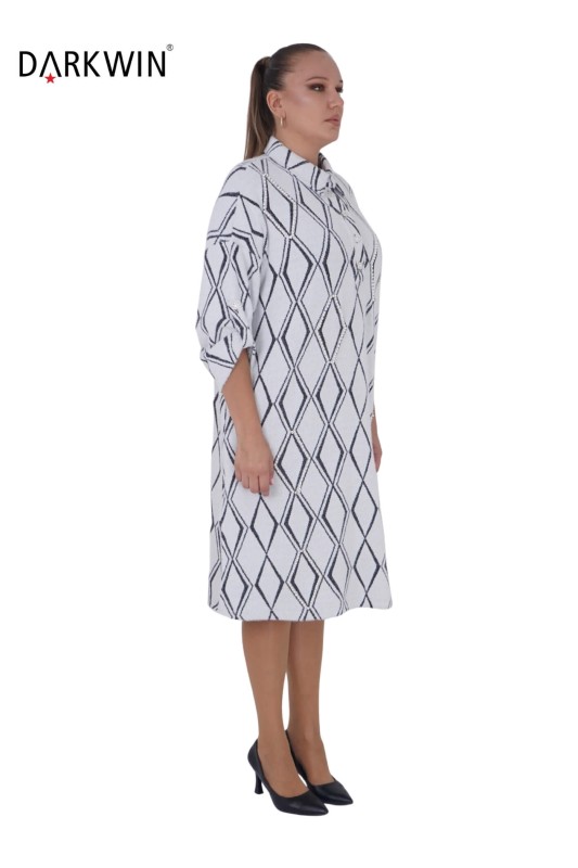 9843 DARKWIN ELBİSE BEYAZ - DARKWIN (1)