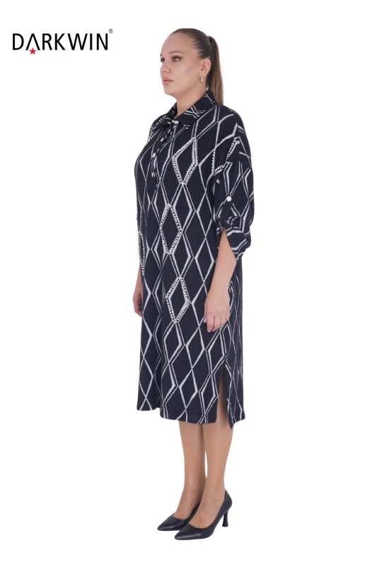 9843 DARKWIN ELBİSE SIYAH - Darkwin (1)