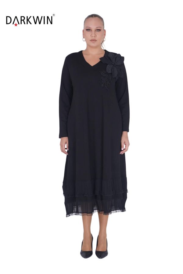 9847 DARKWIN ELBİSE SIYAH - 1