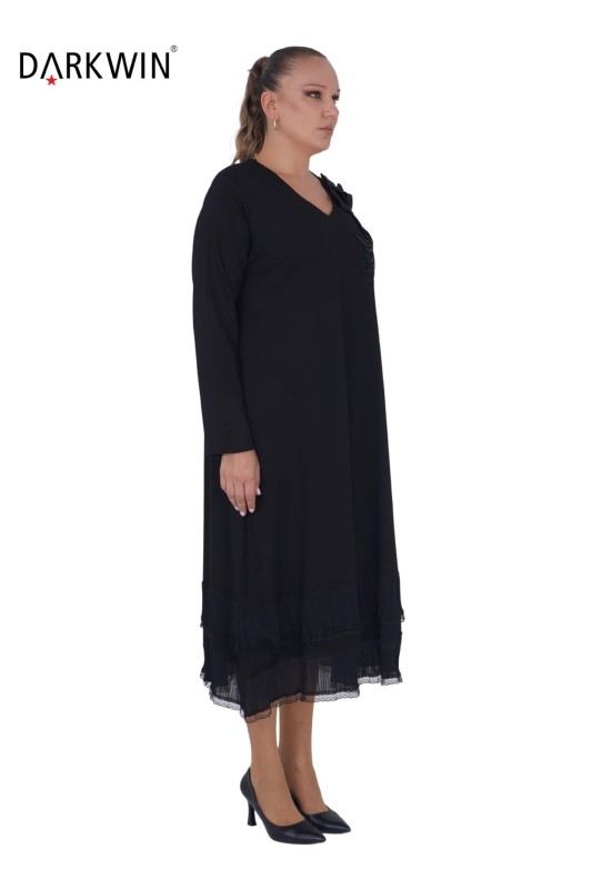 9847 DARKWIN ELBİSE SIYAH - Darkwin (1)