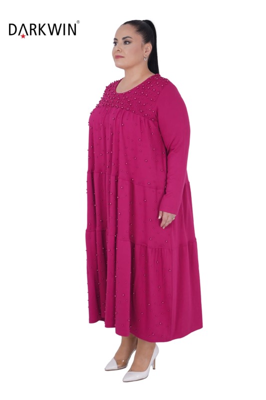 9852 DARKWIN ELBİSE FUSYA - DARKWIN (1)