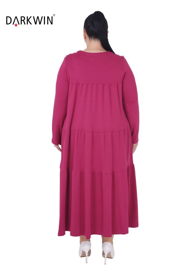 9852 DARKWIN ELBİSE FUSYA - 3