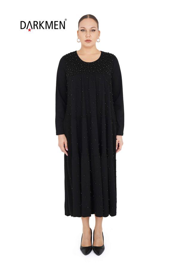 9852 DARKWIN ELBİSE SIYAH - 1